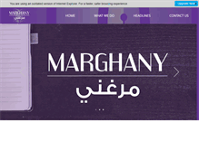 Tablet Screenshot of marghany.com